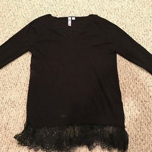 Black long sweater